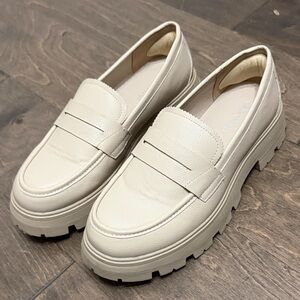 Cream Loafers for Women